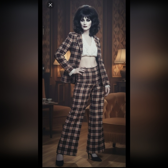 Vintage 70s Plaid Wool Pants and Shirt by Pendleton S-M - Picture 7 of 16